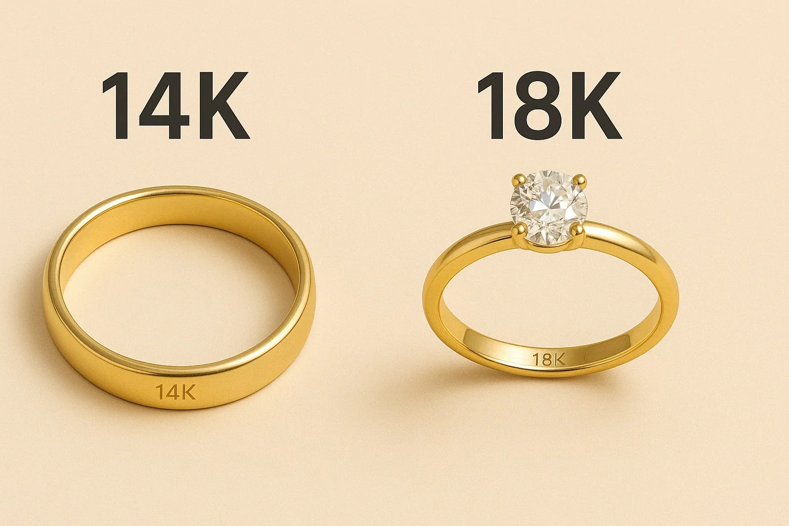 What Does a 14K Gold Ring Mean and How Is It Different from 18K